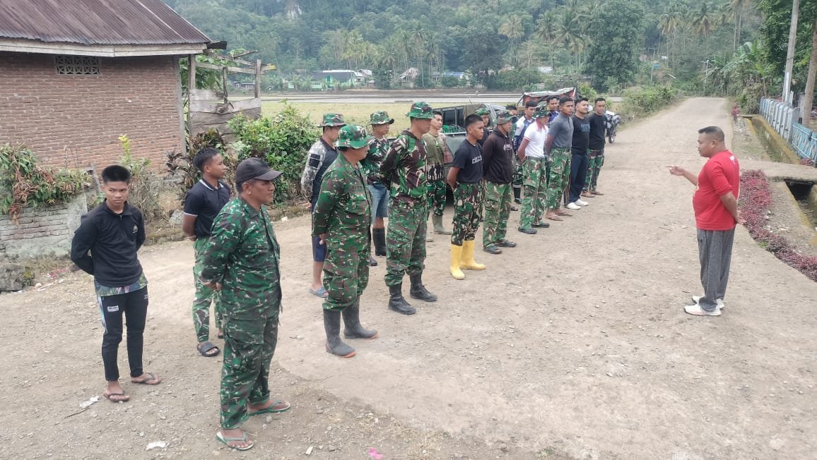 Apel Pagi dan Pembagian Tugas Perkuat Pencapaian TMMD di Bontocani