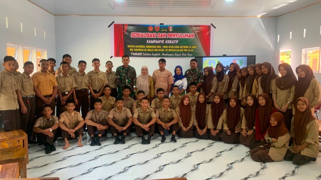 TMMD ke-129 Fokus pada Pembentukan Karakter dan Pengetahuan di Patukku